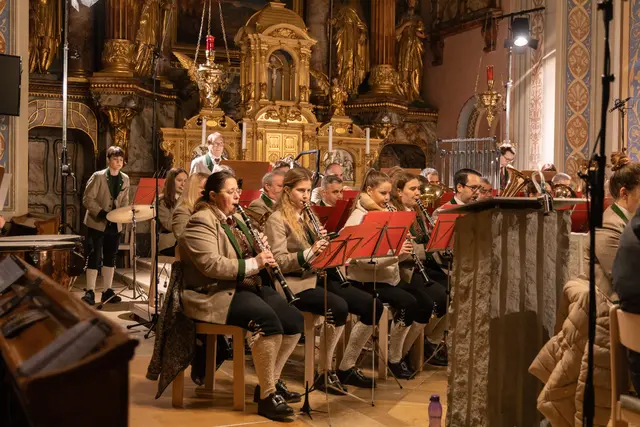 Der Musikverein Rabnitztal-Eggersdorf beim diesjährigen Wunschkonzert. | Foto: MV Rabnitztal