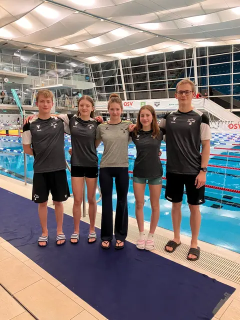 Noah Sobczak, Katrin Fischer, Annika Lettner, Emily Schreiner, Jona Sobczak (v. li.). | Foto: SC Steyr