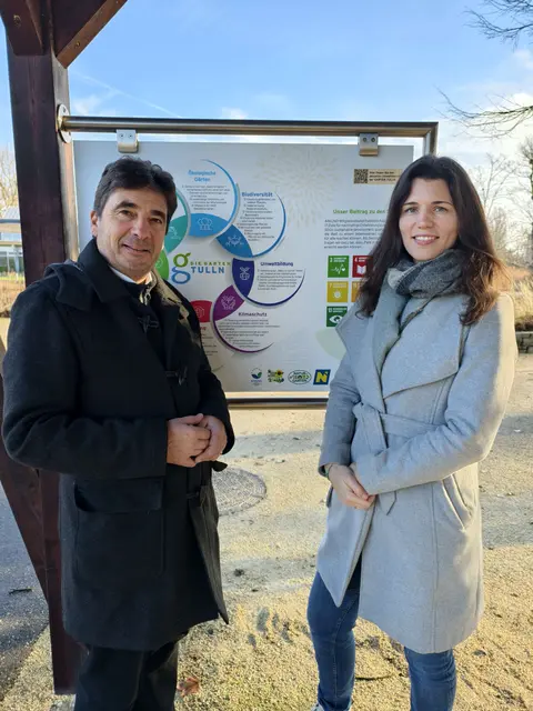 Die Garten Tulln Geschäftsführer Franz Gruber und Karin Cech (Umweltmanagement). | Foto: Die Garten Tulln