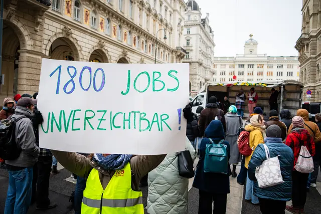 Der Spardruck für die verschiedenen Ressorts in Wien ist groß – die Proteste dagegen ebenso. | Foto: ÖGB - Roland de Roo