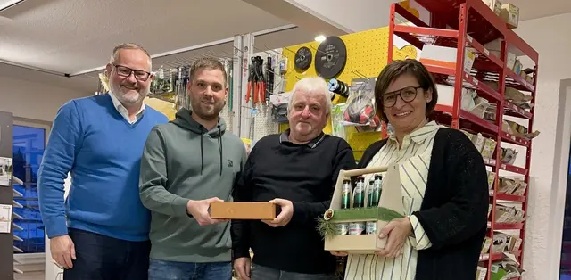 Von links: Bürgermeister Günter Lorenz, Daniel Traxler, Walter Gruber und Vizebürgermeisterin Katharina Jachs. | Foto: Lorenz