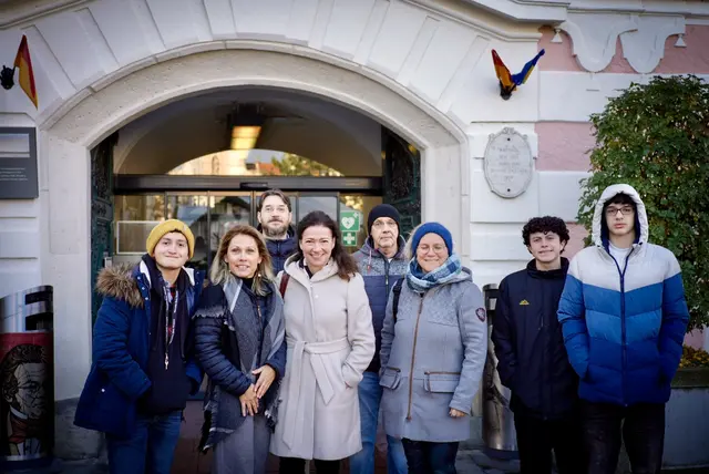 Besuch beim Bürgermeister mit Frau Direktorin Zirbs und den Professorinnen Heindl und Gruber. | Foto: Sandra Heindl