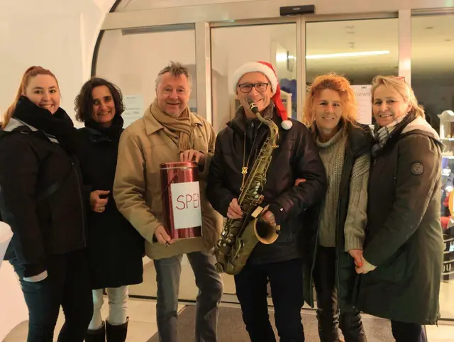Gemeinsam Gutes tun: Sara Kamleithner, Eva Mann- Grusch, Ing Martin Falk, Markus Führer, Manuela Buhl, Ursula Bösel | Foto: Rudi Mück