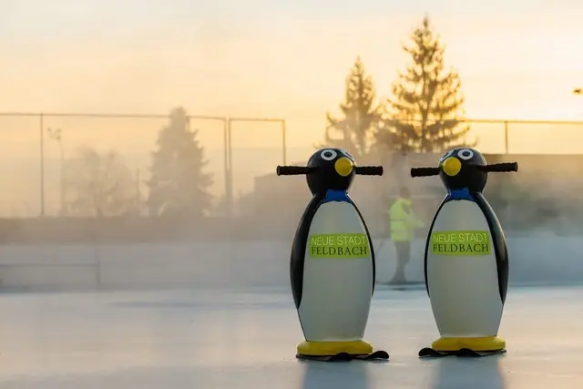 Die Eisfläche ist je nach Witterung täglich geöffnet und kann kostenlos genutzt werden.  | Foto: Stadtgemeinde Feldbach