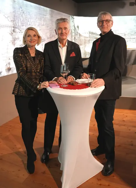 Marianne und Rudolf Winkelmayer (Förderer der Haydnregion Niederösterreich) und Hans Rupp (Club of Rome Carnuntum) | Foto: Haydnregion NÖ