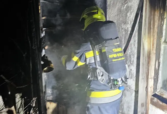 Feuerwehr beim Einsatz in Villach. | Foto: HWF Villach