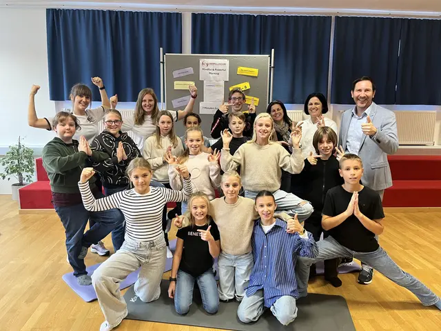 „Mindful &amp; Powerful Morning“ am Gymnasium Oberpullendorf: Kurze Einheiten vor dem Unterricht für einen konzentrierten Start in den Tag. | Foto: BRGOP