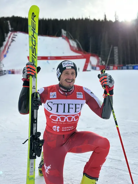 Stefan Brennsteiner holte seinen ersten Weltcupsieg | Foto: Ski Austria / Schrammel