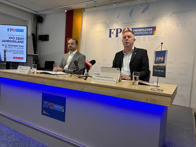 Zogen eine Jahresbilanz: Markus Wiesler und Alexander Petschnig  | Foto: Franz Tscheinig/MeinBezirk Burgenland