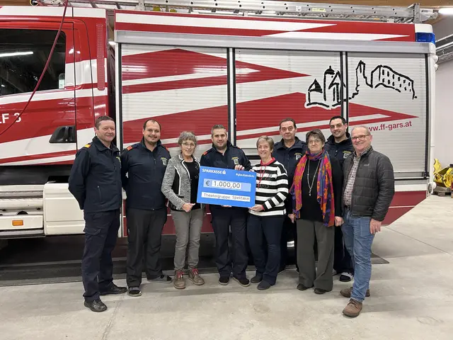 Die Freiwillige Feuerwehr Gars am Kamp freut sich über die Spende von 1.000 Euro! | Foto: Privat