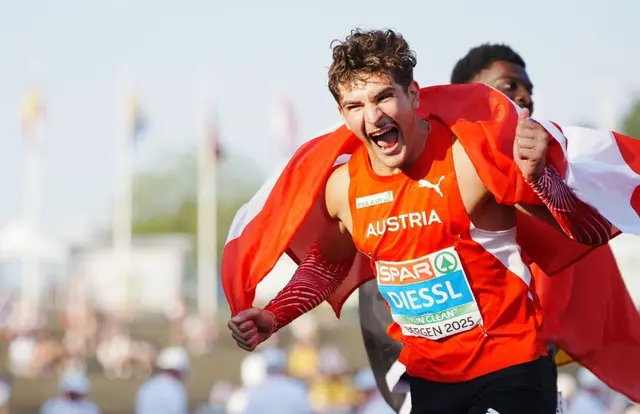 Leibnitzer Aushängeschild: Enzo Diessl holte 2025 Gold bei der U23-Europameisterschaft für Österreich. | Foto: ÖLV/Sonja Maleterova