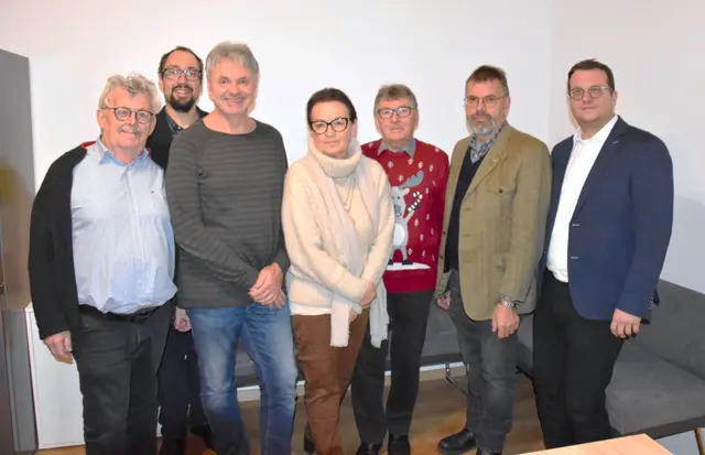 Friedrich Schiff, Michael Edlinger, Gerhard Schweng, Christa Ipsmiller, Herbert Pozsgay, Klaus Schütz, Thomas Nestler. | Foto: RK 
