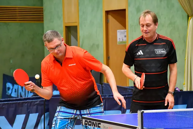 Thomas Leopold und Harald Kirowitz (v.l.n.r.), Sieger im „Doppel spezial“. | Foto: Julia Schulz