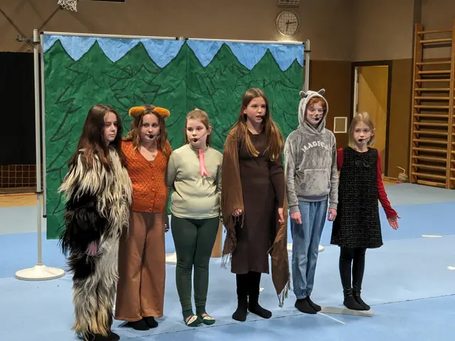 Die Schauspieler:innen aus der unverbindlichen Übung "Englisch Theater" hatten ihre ersten Auftritte in diesem Jahr. | Foto: Sport/Mittelschule St. Valentin