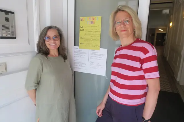 Jutta Dietl (li), Initiatorin der Begegnungsstube wünscht sich, dass die Welt und die Menschen etwas zur Ruhe kommen. | Foto: Patricia Hillinger/MeinBezirk