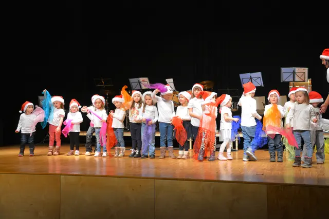 Kinder und Jugendliche des Musikvereins Kronstorf gestalteten den Adventzauber in der Josef-Heiml-Halle. | Foto: MV Kronstorf