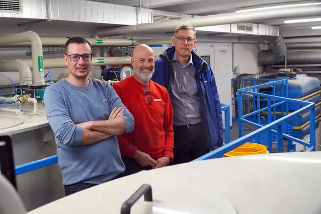 Thomas Klausner (Leiter Betriebstechnik), Alfred Pernik (Leiter URZ) und Dr. Albert Rössler (Geschäftsleiter Forschung &amp; Entwicklung). | Foto: ADLER 