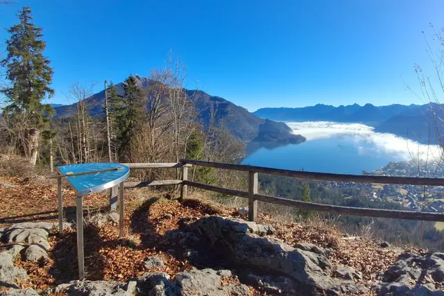 Herrlicher Ausblick zum Schafberg  und zum Wolfgangsee.