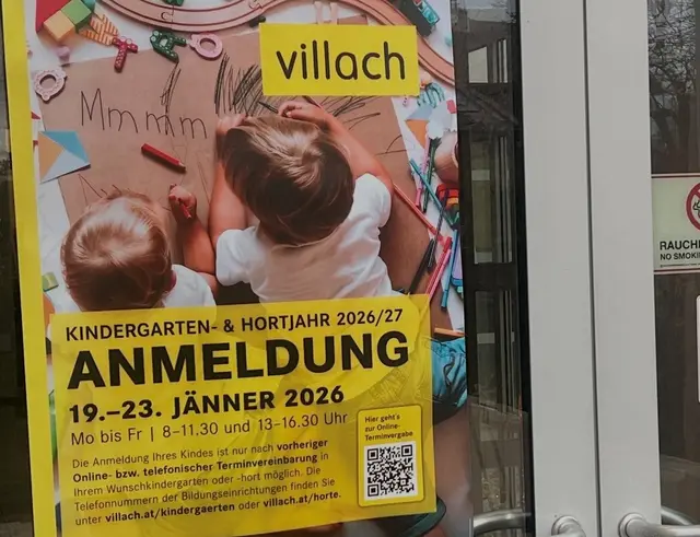 Die Anmeldewoche findet Mitte Jänner statt. | Foto: Stadt Villach/Klose