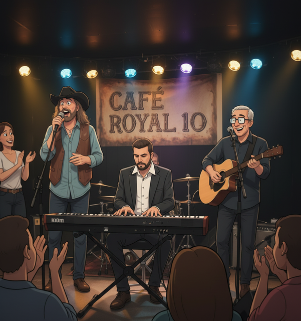 Cafe Royal 10 ist eine Art Austropop Variante der Band "Gorillaz".  | Foto: Cafe Royal 10