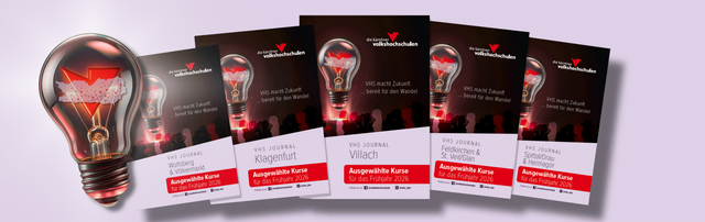 Mit 5./7. Jänner 2026 erscheinen die neuen VHS-Journale als Beilage in den Illustrierten der RegionalMedien Kärnten.  | Foto: VHS Kärnten