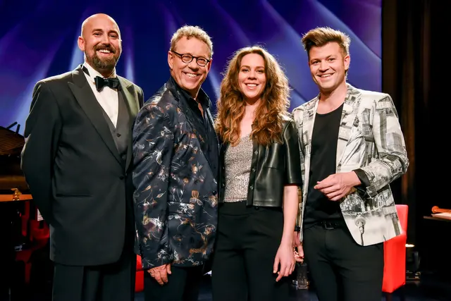 V.l. Opernsänger Philipp Schausberger, Kabarettist Herbert Steinböck, Pop-Entertainer Roman Josef Schwendt und Pianistin Christina Zauner sorgen einen Abend voller musikalischer Highlights. | Foto: Hubert Mican