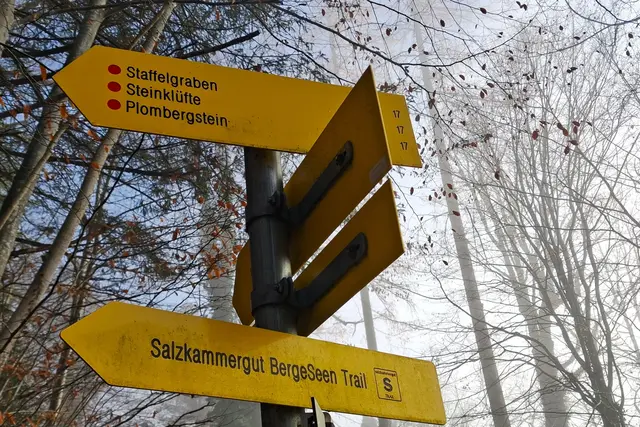 Von St. Gilgen, über die Steinklüfte 
sind es ungefähr eine Stunde bis zum Plombergstein.
