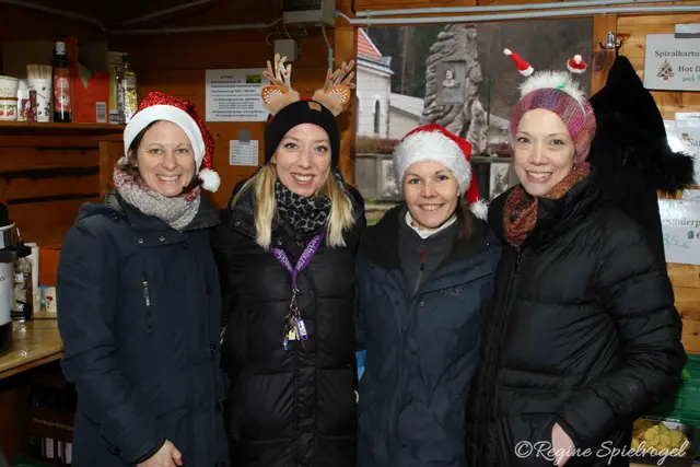 Bei Karin, Verena, Franziska und Patrizia am Stand des Elternvereins VS Pressbaum, bekam man die beliebten Spiralkartoffeln.