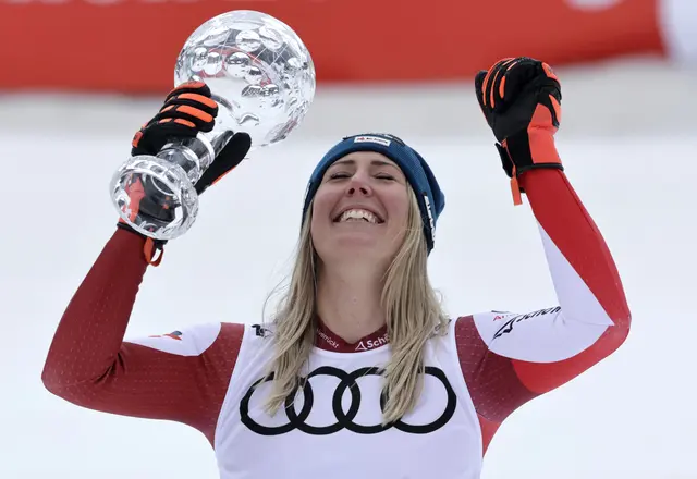 Cornelia Hütter hat am Samstag die Abfahrt in Val d’Isere gewonnen, damit holte die Steirerin den ersten Speed-Sieg der Saison für die ÖSV-Damen – und den ersten österreichischen Sieg bei der Abfahrt im französischen Wintersportort seit 1978. | Foto: Leonhard Foeger / REUTERS / picturedesk.com