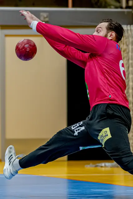 Abermals war Adrian Lombès ein starker Rückhalt im Tor der Leobener. | Foto: Robert Edegger