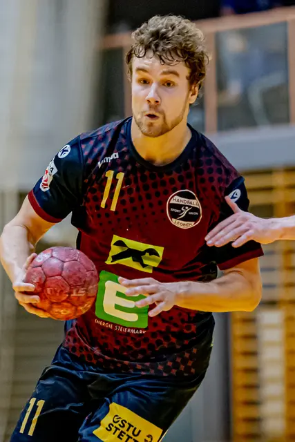 Alexander Lechner, Rückraumspieler der Handball Sportunion Leoben | Foto: Robert Edegger