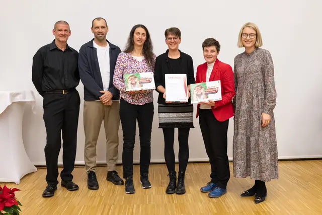 Der Pfarrcaritaskindergarten Lembach wurde ausgezeichnet. | Foto: Land OÖ/Margot Haag