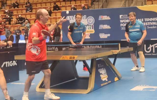 Reisinger mit Stangl - im Herren Doppel versuchte Kurt Reisinger mit Hans-Peter Stangl aus der Steiermark sein Glück. | Foto: PTTA