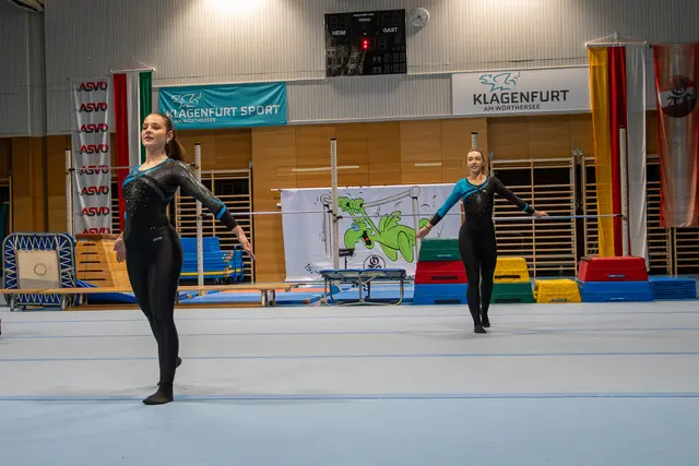 Die Teamturner begeisterten mit ihrer Choreografie. | Foto: MeinBezirk/Freya Essler