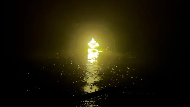 Der Christbaum wurde im Flatschacher See versenkt. | Foto: ÖA@BFK07 