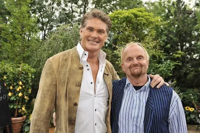 Löffelmann besuchte Schauspieler und Sänger David Michael Hasselhoff in seiner Villa.