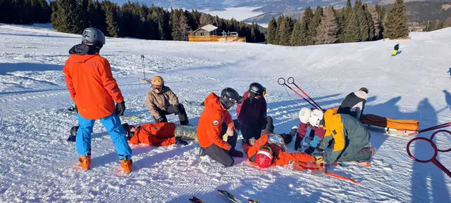 Die Retterinnen und Retter des Wolfsberger Skiclubs sorgen auf der Koralpe für Sicherheit. | Foto: WSC Skirettung Koralpe