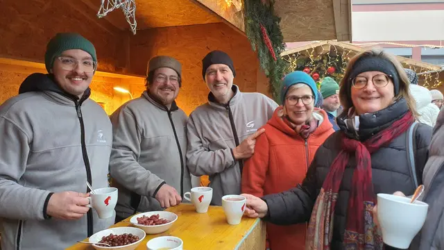 Beim Genießen in Warth. | Foto: Josef Kerschbaumer