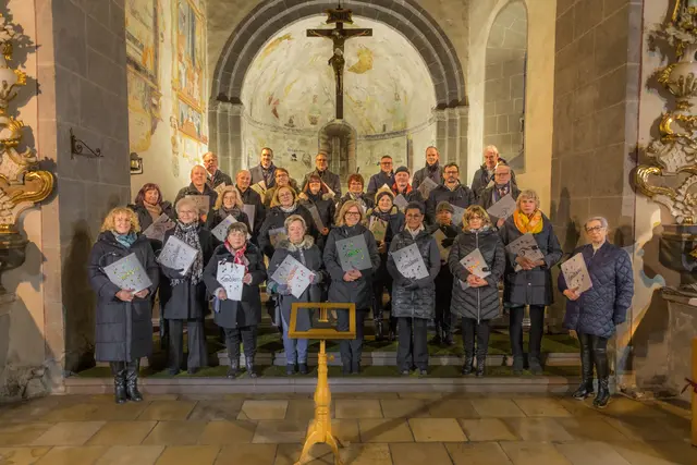 Der MGVfRAU - Männchor 1860 und Frauenchor Knittelfeld beim 40. Adventkonzert in der Knittelfelder Friedhofskirche am 21. Dezember 2025 | Foto: ©mgvfrau-knittelfeld.at