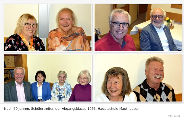 Teilnehmer beim Schülertreffen im November 2025 im Gasthof Maly Mauthausen | Foto: Gottfried Kraft, Dr. Mascherbauer