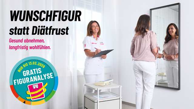 Erfahren Sie alles über Ihre Abnehmchancen mit der easylife-Therapie bei der Gratis-Figuranalyse. Nur für kurze Zeit!
