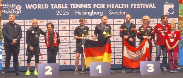 Mixed Doppel Bronzemedaille C. Sommerhuber - Neben der Bronzemedaille in Klasse 3 durch den OÖ Christian Sommerhuber mit Christine Knapp aus Kärnten holte Negin Schaller aus Wien mit dt. Partner Maik im Mixed die Silbermedaille. | Foto: PTTA