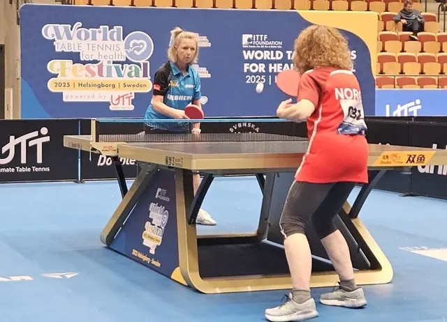 Einzel Spiel Claudia - Claudia Hellinger im Einzel-Damen-Bewerb gegen eine norwegische Spielerin | Foto: PTTA