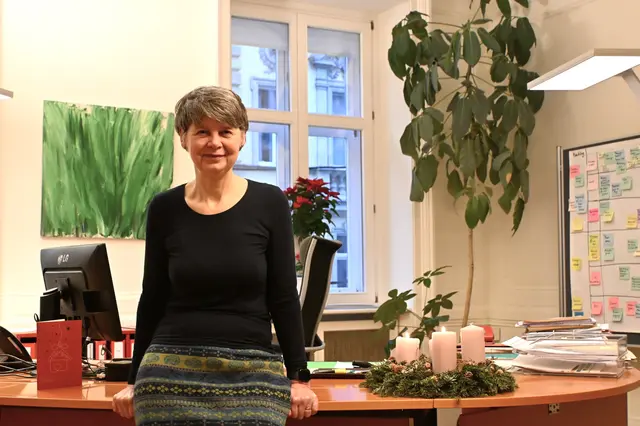 Bezirkschefin Silvia Nossek (Grüne) hat im Interview mit MeinBezirk über ihre Pläne für 2026 geredet.  | Foto: BV18