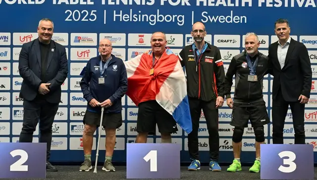 Bronze Einzel Kl. 3 C. Sommerhuber - Christian mit seiner 2. Bronzemedaille aus dem Herren Einzel-Bewerb Klasse 3 | Foto: PTTA
