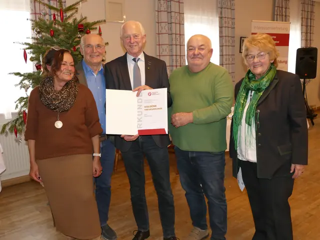 Elfriede Steiner, Karl Fasching, Wilfried Brocks, Elam Helletsgruber, Ernestiene Berndl. | Foto: PVÖ Zwettl