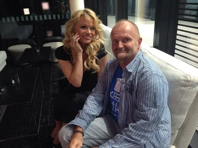 Löffelmann und Pamela Anderson verstanden sich prima.  | Foto: Löffelmann