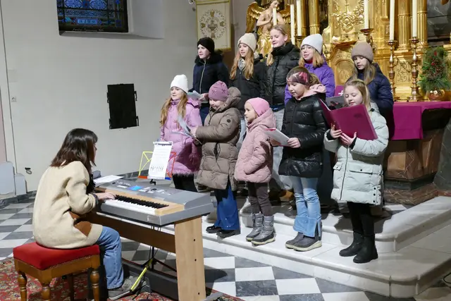 Der Chor der Erzherzog-Johann-Musikschule Wies