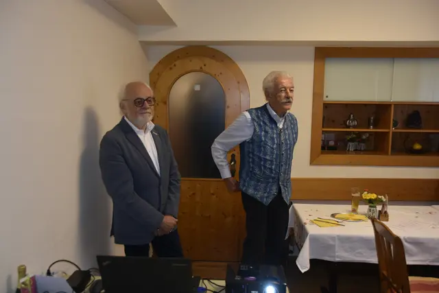 Gottfried Kraft und Dr.Dr. Kurt Lettner beim Schülertreffen | Foto: Dr. Mascherbauer