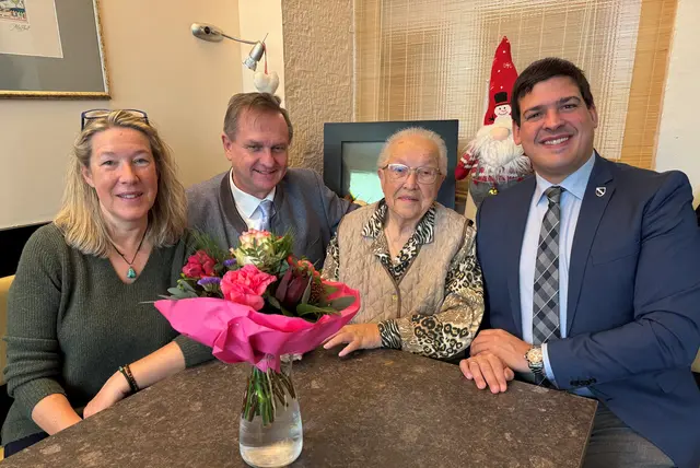 Helga Fischer aus Obersdorf feiert ihren 90. Geburtstag.  | Foto: Stadtgemeinde Wolkersdorf